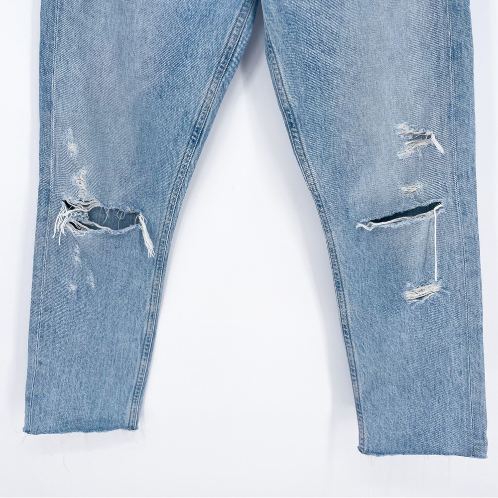 Agolde Riley High Rise Straight Leg Distressed Jeans Size 24 - Picture 3 of 12